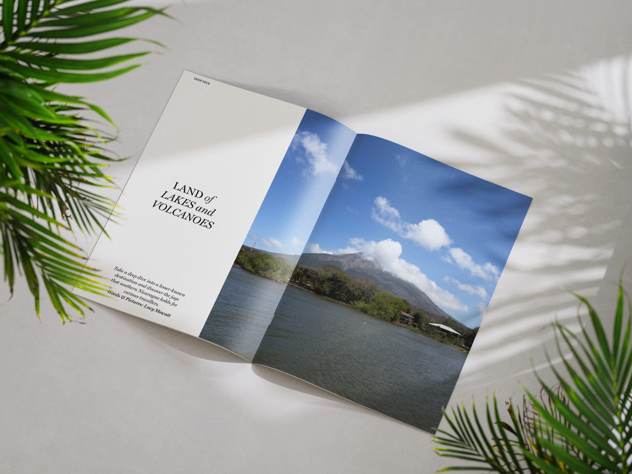 Internal pages of DINK magaszine showing Nicaragua feature